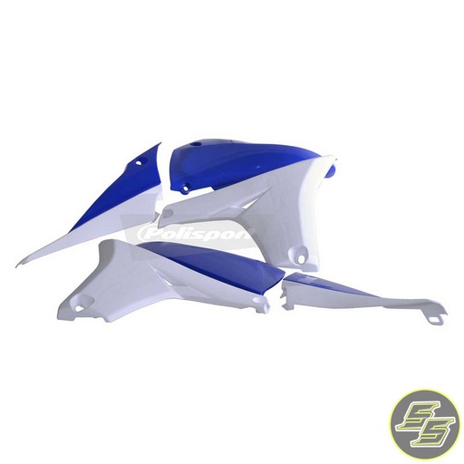 [POL-8413800007] Polisport Radiator Shrouds Yamaha YZ450F '10-13 Blue/White