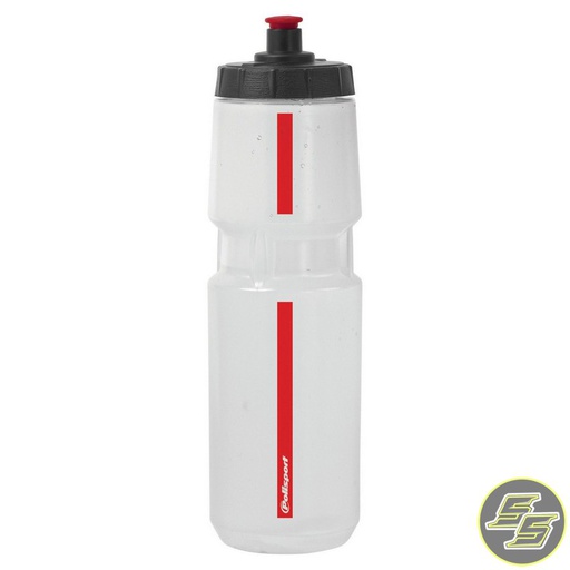 [POL-8644600012] Polisport Screw-On Bottle Scale 800ml Clear/Red