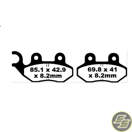 [PRE-P250SC] Premier Brake Pad Organic Scooter FA264