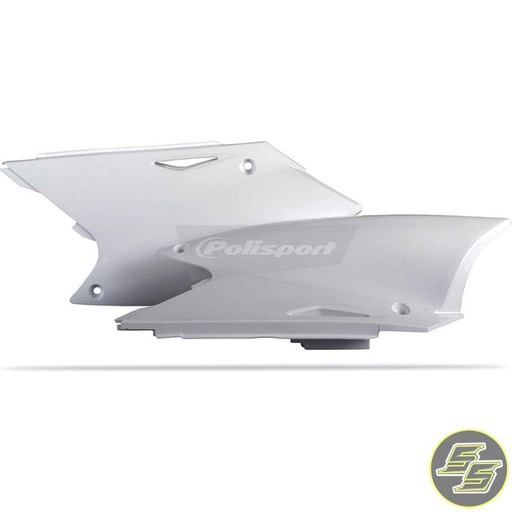 [POL-8601900003] Polisport Side Covers Kawasaki KX250F '04-05 White