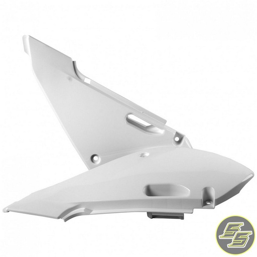 [POL-8601400004] Polisport Side Covers Kawasaki KX65 '00-17 | Suzuki RM65 '03-05 White