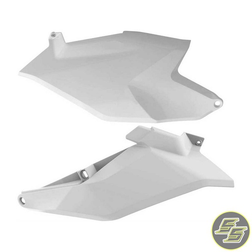 [POL-8421400001] Polisport Side Covers KTM 85SX '18- White