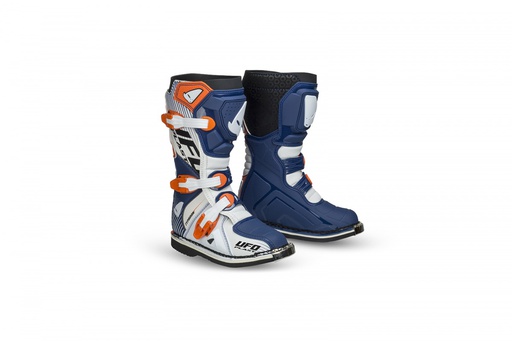 [UFO-BO008-C] UFO MX Typhoon Boot Youth Blue/White