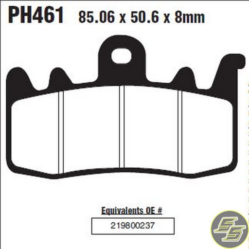 [PRE-PH461] Premier Brake Pad Street Sintered Double H FA630HH