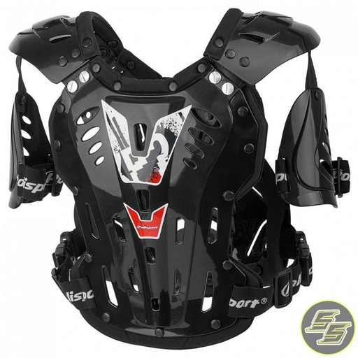 [POL-8000700003] Polisport XP2 Chest Protector Junior Clear/Black