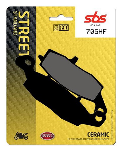 [SBS-705HF] SBS Brake Pads Street STD Ceramic FA229/705HF