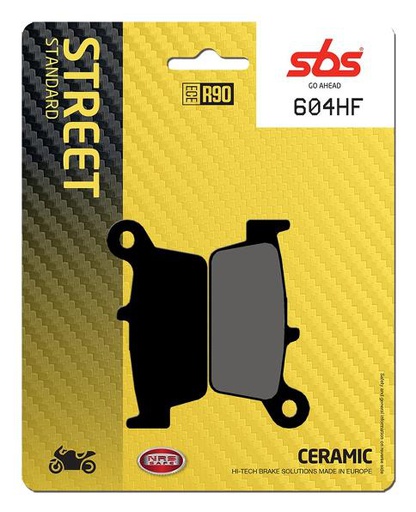 [SBS-604HF] SBS Brake Pads Street STD Ceramic FA131/604HF