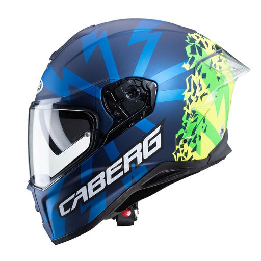 [CAB-C2OH00J1] Caberg Drift Evo Storm Full Face Helmet Matt Blue/Yellow/Fluo