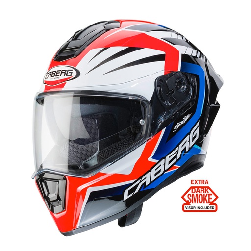 [CAB-C2OJ00D6] Caberg Drift Evo MR55 Full Face Helmet White/Red/Blue