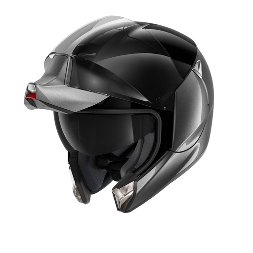 [SRK-HE8805AKA] Shark Evojet Dual Blank Flip Up Helmet Black/Grey