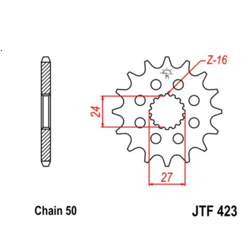 [JT-JTF423.18] JT Sprocket Front JTF423 18T