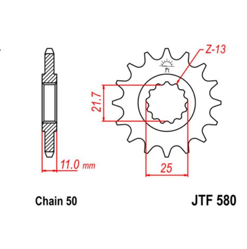 [JT-JTF579.16] JT Sprocket Front JTF579 16T