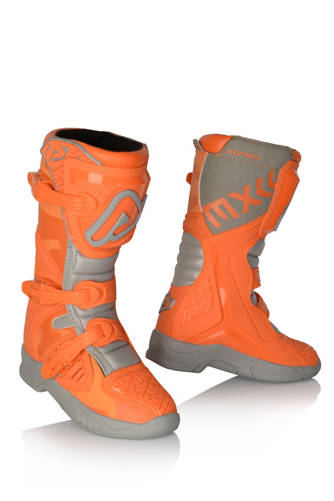 Acerbis X-Team Youth MX Boots Orange/Grey