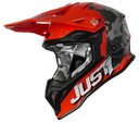 Just1 J39 Kinetic MX Helmet Camo Grey/Red/Fluo Orange