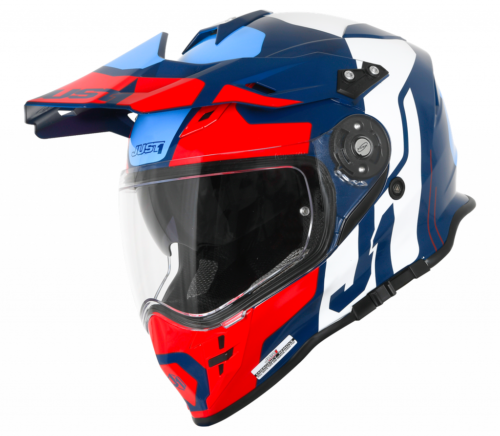 Just1 J34 Pro Tour Adventure Helmet Red/Blue