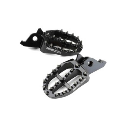 [ZET-93-1020] Zeta Aluminum Foot Pegs CR/CRF Black