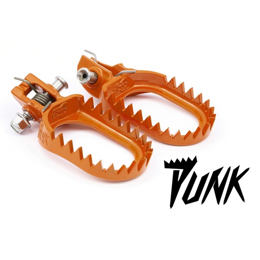 [S3-ESK-1231-O] S3 Punk Footpegs KTM|Husky|GasGas '17-21 Std Orange