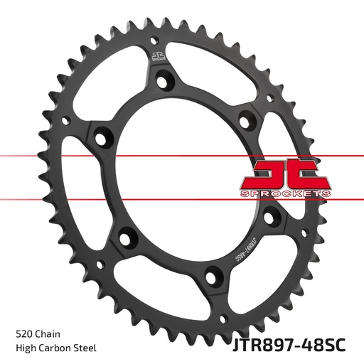 [JT-JTR897-48] JT Sprocket Rear Steel JTR897 48T