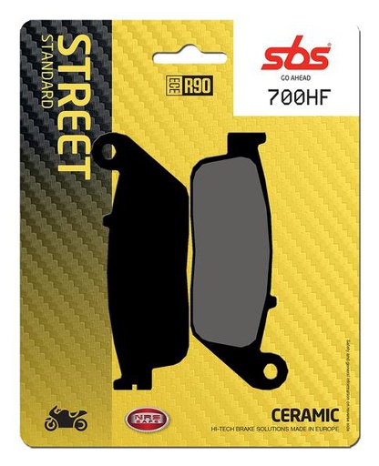 [SBS-700HF] SBS Brake Pads Street STD Ceramic FA196/700HF